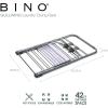 BINO Gullwing Steel Drying Rack Foldable, Sturdy, and Collapsible Laundry Solution – Collapsing Laundry Drying Rack – Space Saving – Home Essentials (Silver)