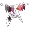 BINO Gullwing Steel Drying Rack Foldable, Sturdy, and Collapsible Laundry Solution – Collapsing Laundry Drying Rack – Space Saving – Home Essentials (Silver)