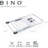 BINO Gullwing Steel Drying Rack Foldable, Sturdy, and Collapsible Laundry Solution – Collapsing Laundry Drying Rack – Space Saving – Home Essentials (White)