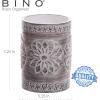 BINO Kitchen Utensil Holder for Countertop, Grey Sunflower – Utensil Caddy countertop utensil holder Utensil Crocks for kitchen Cooking Utensil Holder Kitchen Utensils Holder Spatula Holder