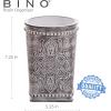 BINO Kitchen Utensil Holder for Countertop, Grey Wildflower – Utensil Caddy countertop utensil holder Utensil Crocks for kitchen Cooking Utensil Holder Kitchen Utensils Holder Spatula Holder