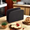 BINO Napkin Holder – Matte Marble Napkin Dispenser for Dinner Table | Black Kitchen Accessory(Black)