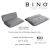BINO Non-Slip Cushioned Bath Pillow with Suction Cups, White – Spa Pillow Bath Pillows for Tub Neck and Back Support Bathtub Pillows for Tub Accessories Set Rest(Silver)