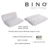 BINO Non-Slip Cushioned Bath Pillow with Suction Cups, White – Spa Pillow Bath Pillows for Tub Neck and Back Support Bathtub Pillows for Tub Accessories Set Rest(White)