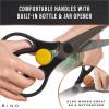 BINO Stainless Steel Blade Kitchen Shears | Strong & Sharp Kitchen Shears | Cooking Scissors | Food Shears | Vegetable Scissors | Poultry Meat & Bone Cutting Scissors | Utility Scissors | Kitchen Tool