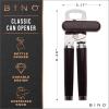 BINO Stainless Steel Can Opener – Black | Bottle & Can Opener Manual | HandHeld Can Opener | Utility Can Opener | Can Opener with Sharp Blades Smooth Edge | Can Opener Handle | Kitchen Accessories