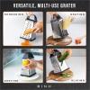 BINO Stainless Steel Multifunctional Box Grater | Four-Sided Box Grater | Standing Cheese Grater | Kitchen Food Grater | Vegetable Grater | Potato & Carrot Grater | Kitchen Utensils | Kitchen Tools