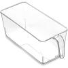 BINO | Clear Storage Organizer | THE HOLDER COLLECTION | Clear Containers for Organizing with Built-in Handles | Pantry Organization and Storage | Fridge Organizer | Smart Storage Bin Cabinet | Large(Medium)
