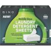 BINO | Earth Breeze Laundry Detergent Sheets – 100 Loads | Stain Fighting | Recyclable Packaging | Bottle-Free Ultra Concentrated Dissolving Laundry Soap | Paraben, Phosphate, and Dye Free
