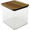 BINO | Food Storage Containers with Bamboo Lids, 3.8 Qt/3.6 Liter – 20 Pack | THE SNAP+ COLLECTION | Airtight Food Storage Containers with Lids Pantry Organization BPA-Free Containers for Organizing(Acacia)