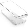 BINO | Plastic Storage Bins, Large | THE CURVE COLLECTION | Multi-Use Fridge / Freezer Organizer | Built-In Handle | BPA-Free | Pantry and Home Organization(1)