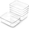 BINO | Plastic Storage Bins, Small – 24 Pack | THE LUCID COLLECTION | Multi-Use Organizer Bins | Built-In Handles | BPA-Free | Pantry Organization | Home Organization | Fridge Organizer | Freezer Org(30PK -X-SMALL)