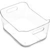 BINO | Plastic Storage Bins, Small | The SOHO Collection | Multi-Use Organizer With Built-in Handles | BPA-Free | for Pantry, Home, Fridge, and Freezer Organization