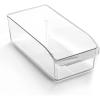 BINO | Plastic Storage Bins, X-Large – 24 Pack | THE CURVE COLLECTION | Multi-Use Organizer Bins | Built-In Handle | BPA-Free | Pantry Organization | Home Organization | Fridge Organizer | Freezer Org(24PK – SMALL)