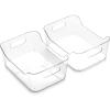 BINO | Plastic Storage Bins, X-Small – 24 Pack | THE SOHO COLLECTION | Multi-Use Organizer Bins | Built-in Handles | BPA-Free | Pantry Organization | Home Organization | Fridge Organizer | Freezer Org(24PK – X-SMALL)