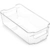 BINO | Stackable Plastic Storage Bins, Medium – 12 Pack | THE STACKER COLLECTION | Multi-Use Organizer Bins | BPA-Free | Pantry Organization | Home Organization | Fridge Organizer | Freezer Organizer(12PK – MEDIUM)