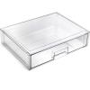 BINO | Stackable Storage Drawers, Small – Clear | THE CRATE COLLECTION | Storage Bins With Drawers | Bathroom Organizers | Under Sink Organizer | Vanity Cabinet Home Organization(Shallow X-Large)