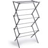 BINO 3-Tier Collapsible Drying Racks | Silver | Air Drying & Hanging | Foldable Portable Indoor & Outdoor | Space Saving Clothes Dryer Stand | Home Dorm Apartment Essentials