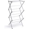 BINO 3-Tier Collapsible Drying Racks | White | Air Drying & Hanging | Foldable Portable Indoor & Outdoor | Space Saving Clothes Dryer Stand | Home Dorm Apartment Essentials