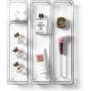 BINO 4-Piece Modular Drawer Bin Set | Bathroom & Vanity Drawer Organizer Trays – Small(Large)