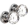 BINO Crystal Functional Interior Door Knobs Set, Chrome – Crystal Door Knobs Interior Crystal Knobs Door Knob