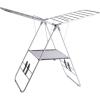 BINO Gullwing Steel Drying Rack Foldable, Sturdy, and Collapsible Laundry Solution – Collapsing Laundry Drying Rack – Space Saving – Home Essentials (White)
