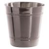 BINO Metal Waste Basket for Home, Office, Bathroom, Dorm, Kitchen and More | Trash Can Bin for Bedroom | Desk Trash Can | Home Essentials(Hammered Stripe)