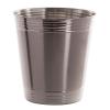 BINO Metal Waste Basket for Home, Office, Bathroom, Dorm, Kitchen and More | Trash Can Bin for Bedroom | Desk Trash Can | Home Essentials(Matte/Shiny)