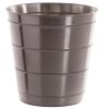 BINO Metal Waste Basket for Home, Office, Bathroom, Dorm, Kitchen and More | Trash Can Bin for Bedroom | Desk Trash Can | Home Essentials(Striped Rope)