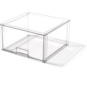 BINO | Stackable Storage Drawers, Small – Clear | THE CRATE COLLECTION | Storage Bins With Drawers | Bathroom Organizers | Under Sink Organizer | Vanity Cabinet Home Organization(Tall X-Large)