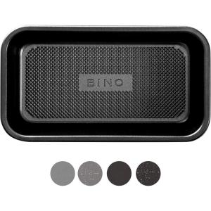 BINO Bakeware Nonstick Baking Pan, 9 x 5 Inch – Black | Premium Quality Textured Cake Pan with Even-Flow Technology | Dishwasher Safe | Non-Toxic