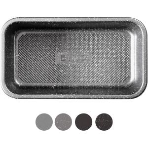 BINO Bakeware Nonstick Baking Pan, 9 x 5 Inch – Speckled Gunmetal | Premium Quality Textured Cake Pan with Even-Flow Technology | Dishwasher Safe | Non-Toxic