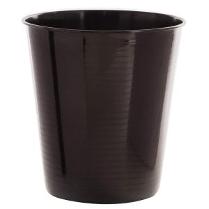 BINO Metal Waste Basket for Home, Office, Bathroom, Dorm, Kitchen and More | Trash Can Bin for Bedroom | Desk Trash Can | Home Essentials(Black)