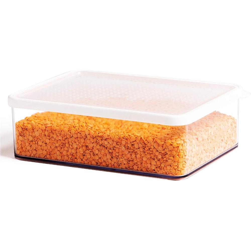 image:imageBINO Airtight Food Storage Container with Lids 18 Qt175 Liter White  Kitchen Pantry Organizing Container