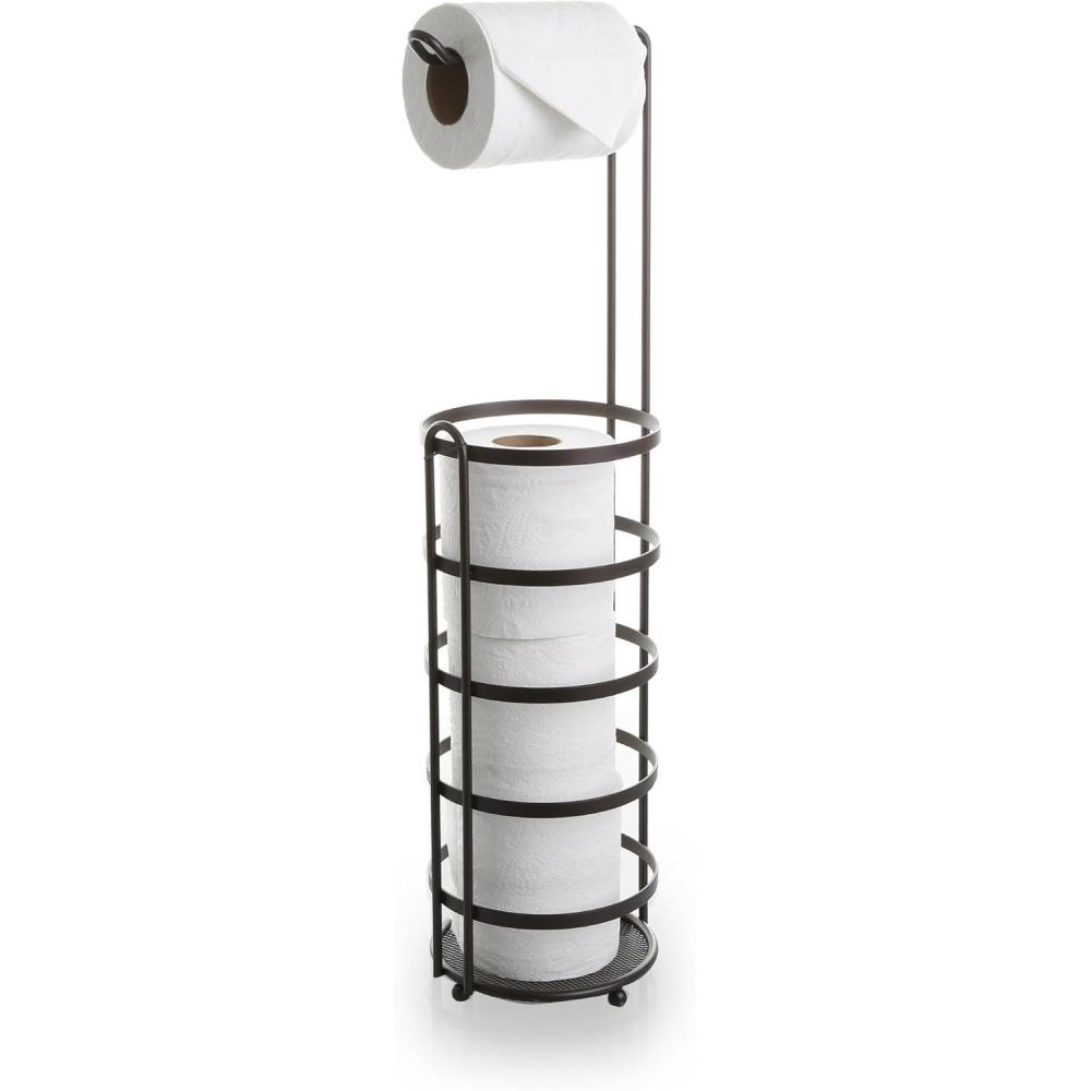 image:imageBINO Lafayette Free Standing Toilet Paper Holder Bronze