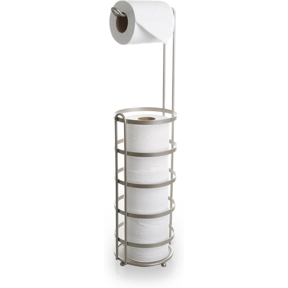 image:imageBINO Lafayette Free Standing Toilet Paper Holder Nickel