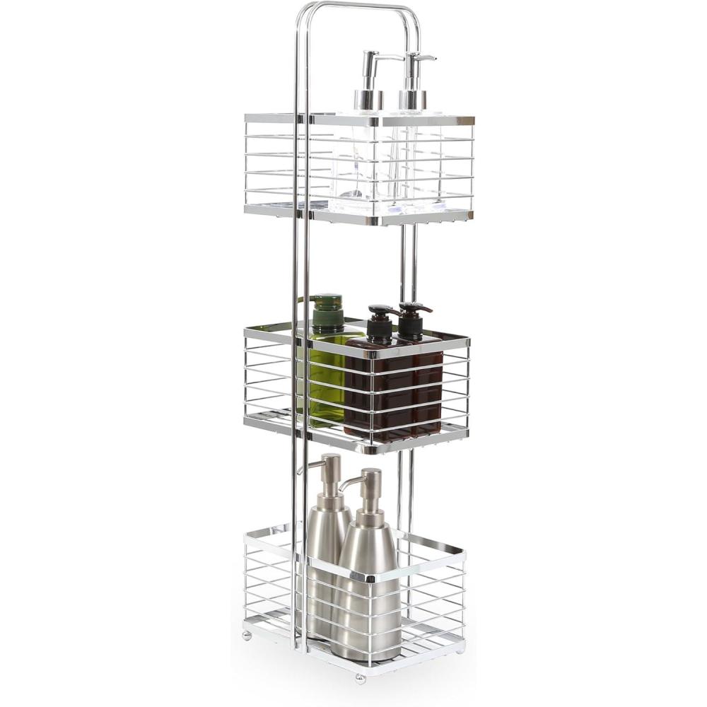 image:imageBINO Madison 3Tier Spa Tower Large Rectangle Chrome