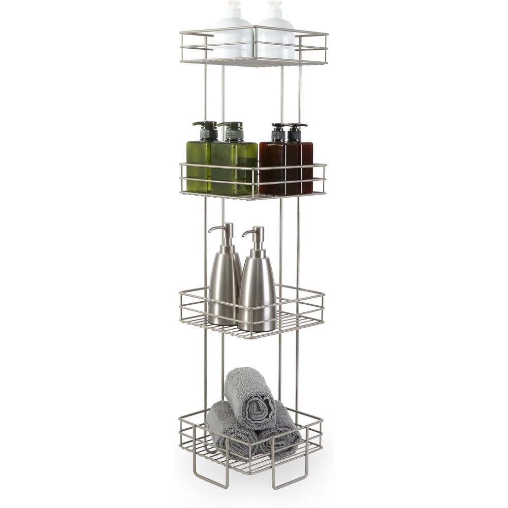 image:imageBINO Monaco 4Tier Square Spa Tower Nickel
