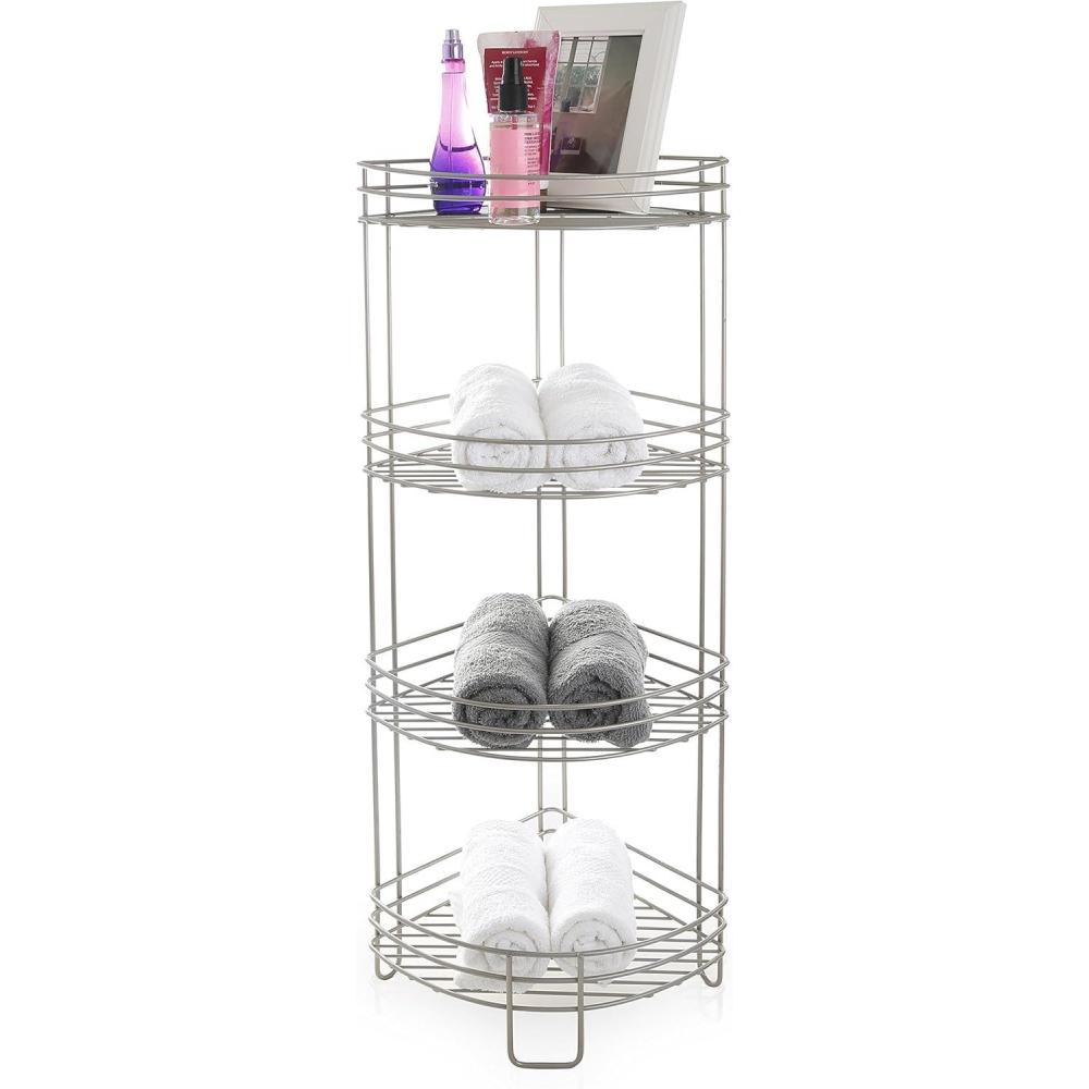 image:imageBINO Monaco RustResistant 4Tier Corner Spa Tower Nickel
