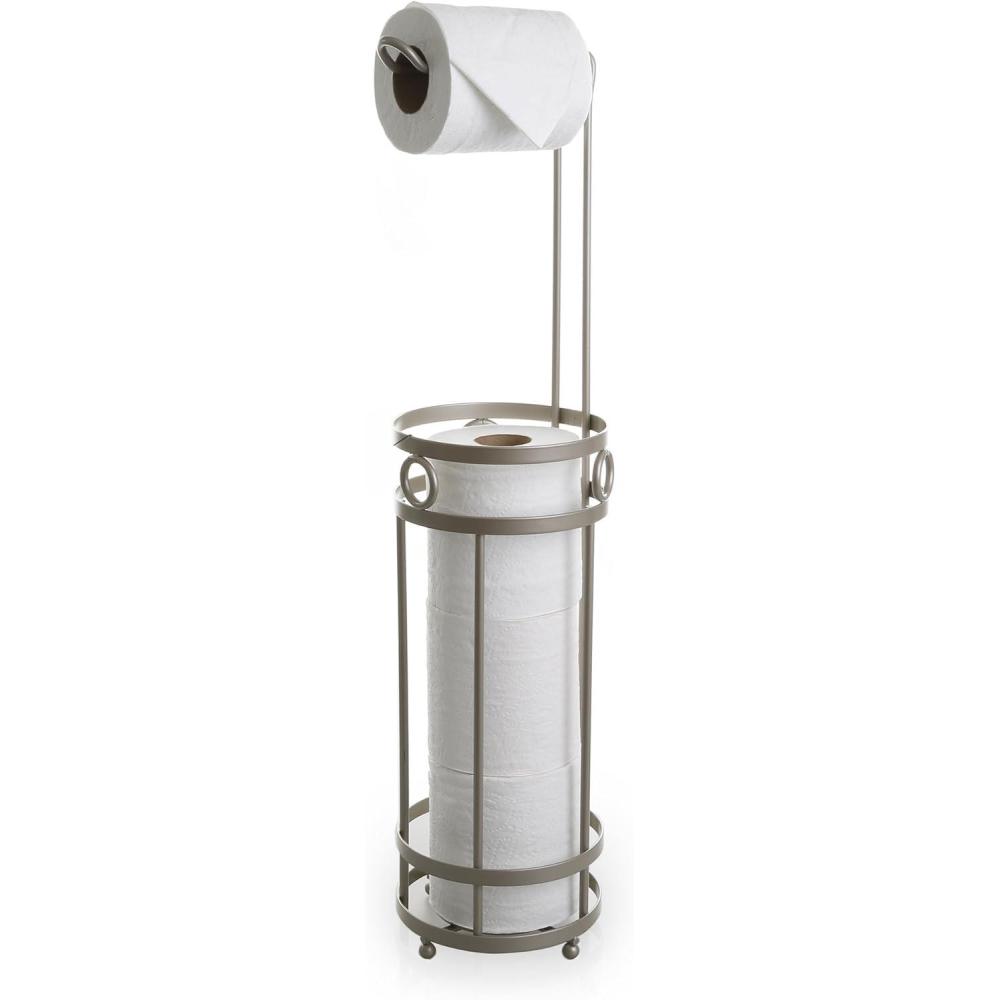 image:imageBINO The Glacier Free Standing Toilet Paper Holder Nickel