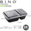 BINO | Food Containers with Cover | Light Blue 12-Piece Set, 30 oz. 2 Compartments | Meal Storage Containers| Microwave-Safe, Freezer-Safe, and Dishwasher-Safe, BPA-Free Plastic Containers with Lids
