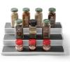 BINO 3-Tiered Spice Rack Organizer, White, Plastic, Portable, 14.6″ L x 9.5″ W x 3.4″ H