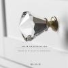 BINO 4-Pack Crystal Drawer Knobs – 1.5″ Diameter (38mm), Bronze – Dresser Knobs for Dresser Drawers Crystal Knobs and Pulls Handles