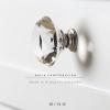 BINO 4-Pack Crystal Drawer Knobs – 1.5″ Diameter (38mm), Satin Nickel – Dresser Knobs for Dresser Drawers Crystal Knobs and Pulls Handles