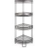 BINO 4-Tier Corner Spa Tower | ‘Lafayette’ Rust-Resistant | Bronze| Steel Corner Shower Organizer Stand | Decor | Bathroom Vanity Accessories and Display