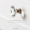 BINO 6-Pack Crystal Drawer Knobs – 1.25″ Diameter (32mm), Bronze – Dresser Knobs for Dresser Drawers Crystal Knobs and Pulls Handles