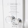 BINO 6-Pack Crystal Drawer Knobs – 1.25″ Diameter (32mm), Chrome – Dresser Knobs for Dresser Drawers Crystal Knobs and Pulls Handles