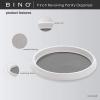 BINO 9-Inch Lazy Susan Turntable Spice Organizer, White – Plastic Rotating Lazy Susan Organizer Tray for Kitchen Pantry, Refrigerator, Freezer, Cabinet, and Countertops