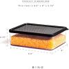 BINO Airtight Food Storage Container with Lids, 1.8 Qt/1.75 Liter, Black – Kitchen Pantry Organizing Container