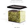 BINO Airtight Food Storage Containers with Lids, 1.9 Qt/1.78L, Black – Kitchen Containers for Pantry Organization